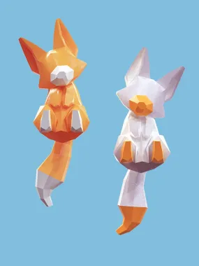 Fox Asymmetric Earrings