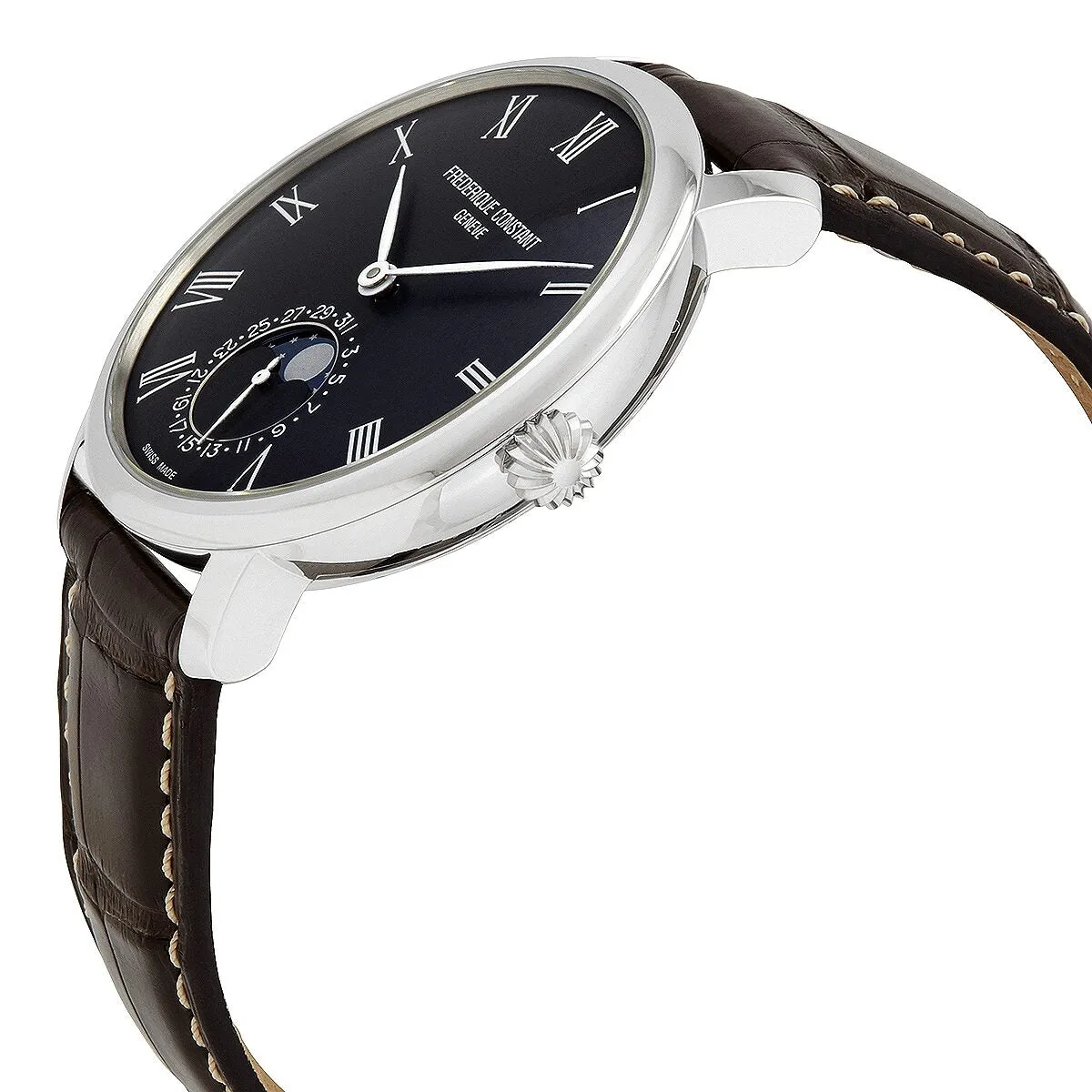Frederique Constant Moonphase Automatic Black Dial Watch FC-705GR4S6