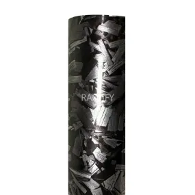 Gloss Camouflage Black Silver Forged Carbon Vinyl Wrap