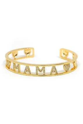Gold MAMA Crystal Cuff