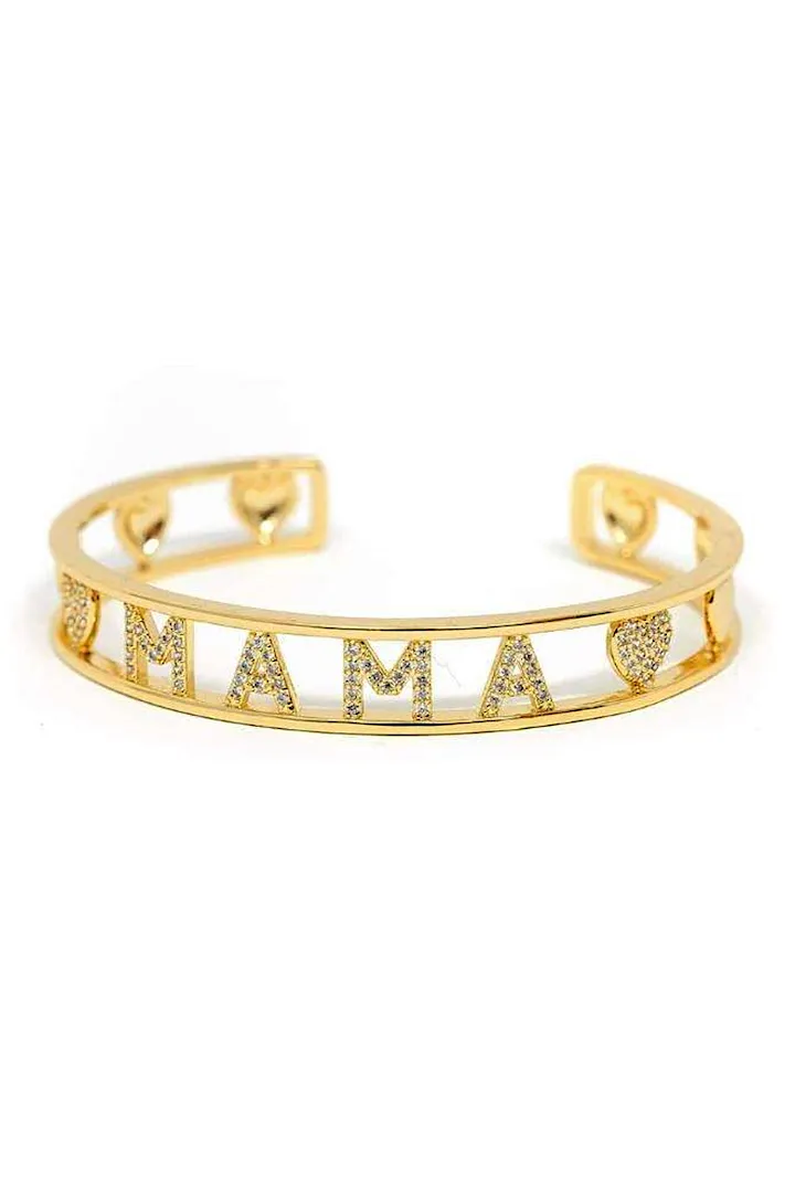 Gold MAMA Crystal Cuff
