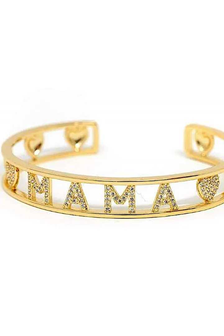 Gold MAMA Crystal Cuff