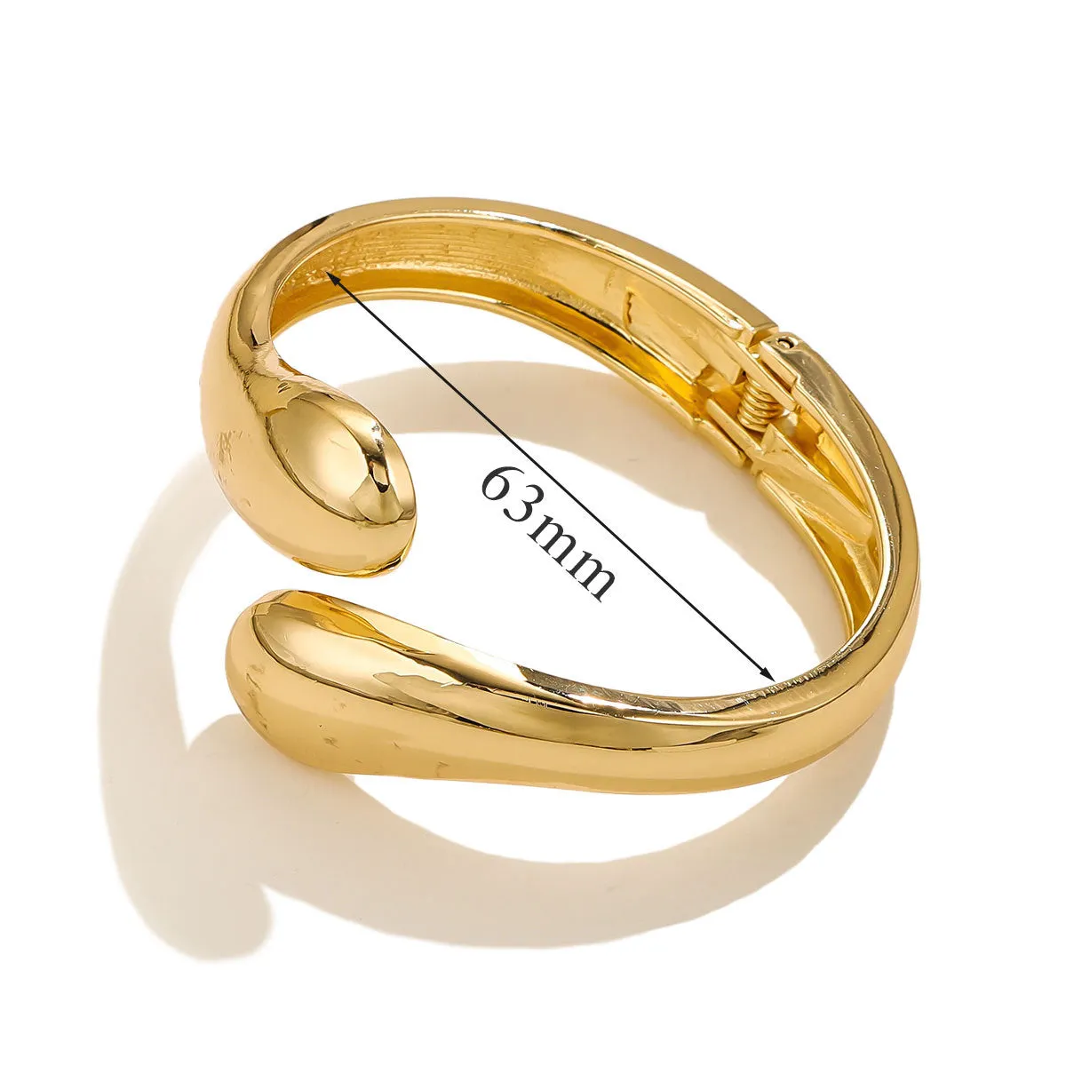 Gold Waterdrop Cuff Bracelet