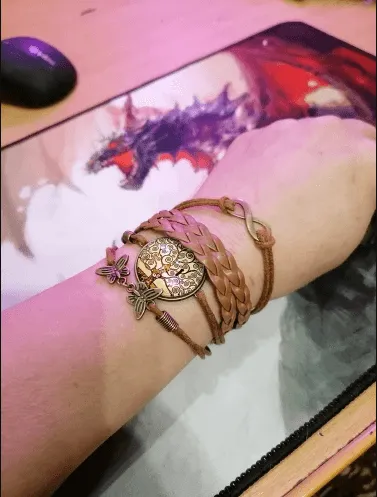 Gustav Klimt Infinity Charm Bracelets