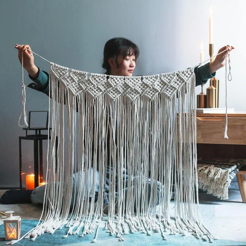 Handmade Large Macrame Backdrop Wall Hanging