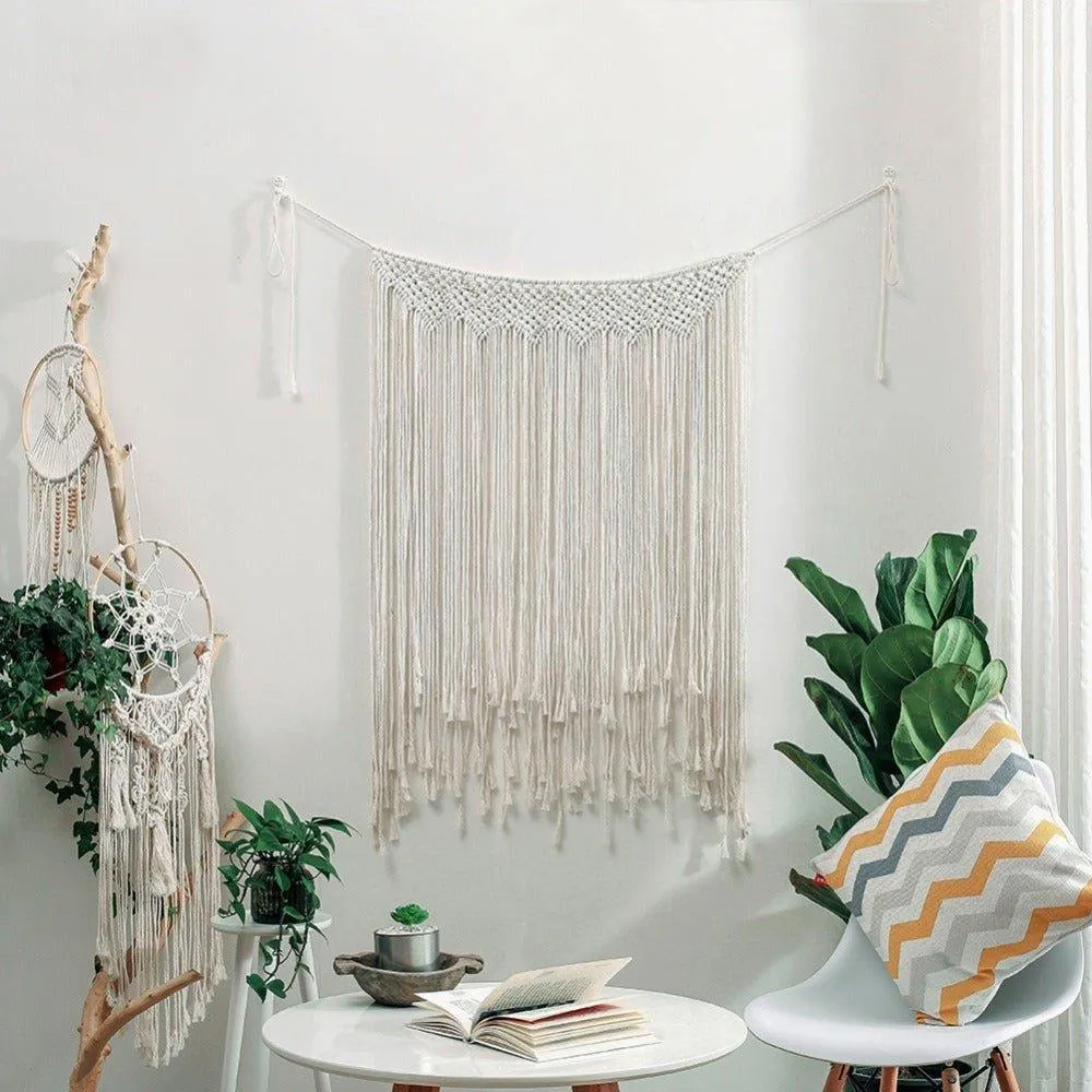 Handmade Large Macrame Backdrop Wall Hanging