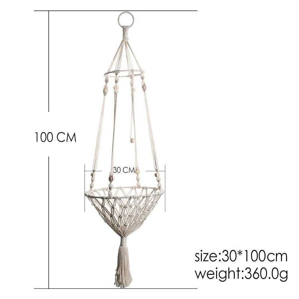 Handwoven Macrame Pet Swing Hammock