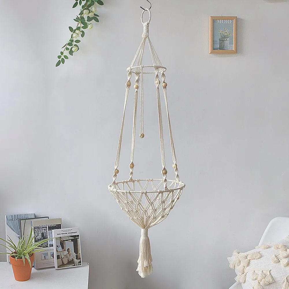 Handwoven Macrame Pet Swing Hammock