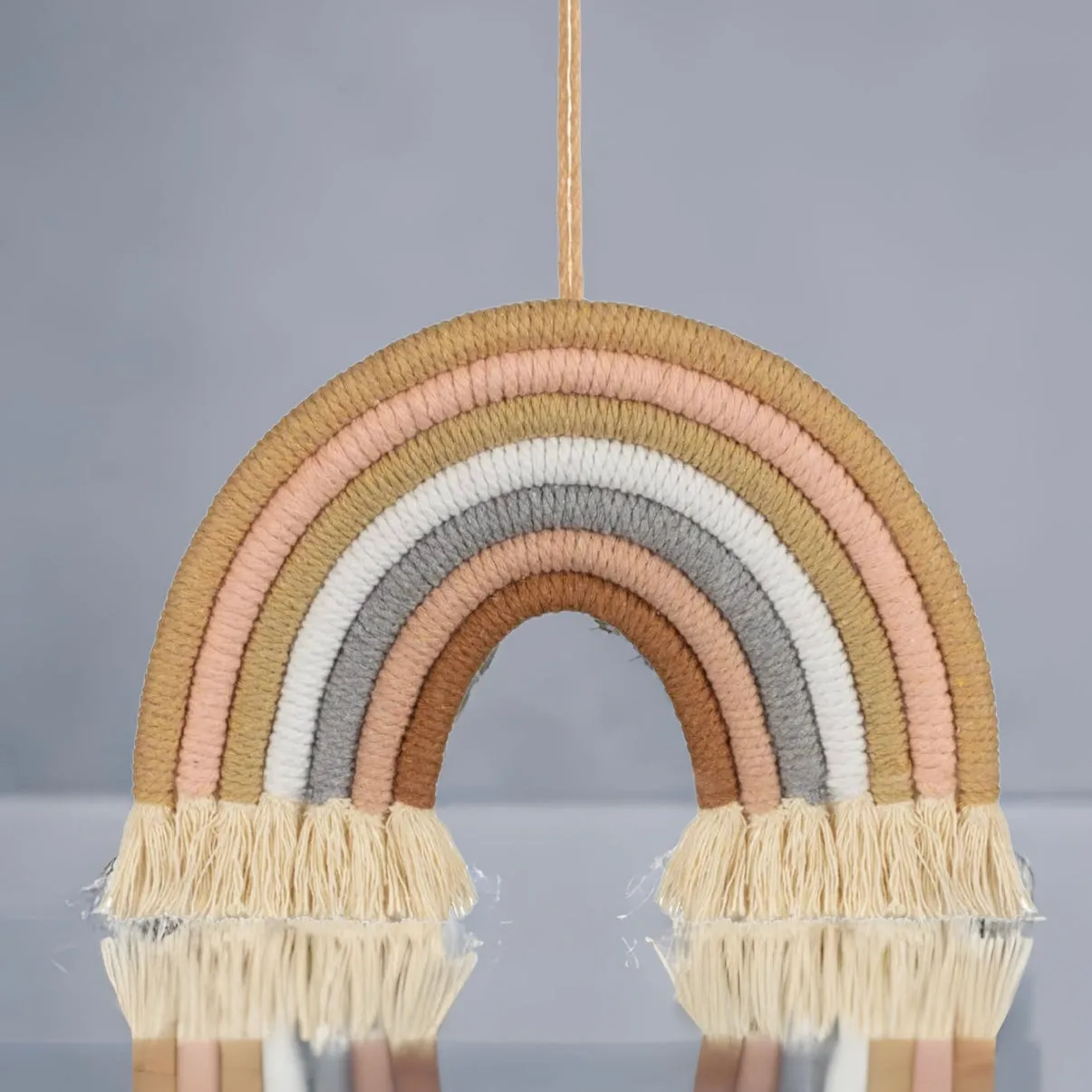 Handwoven Macrame Rainbow
