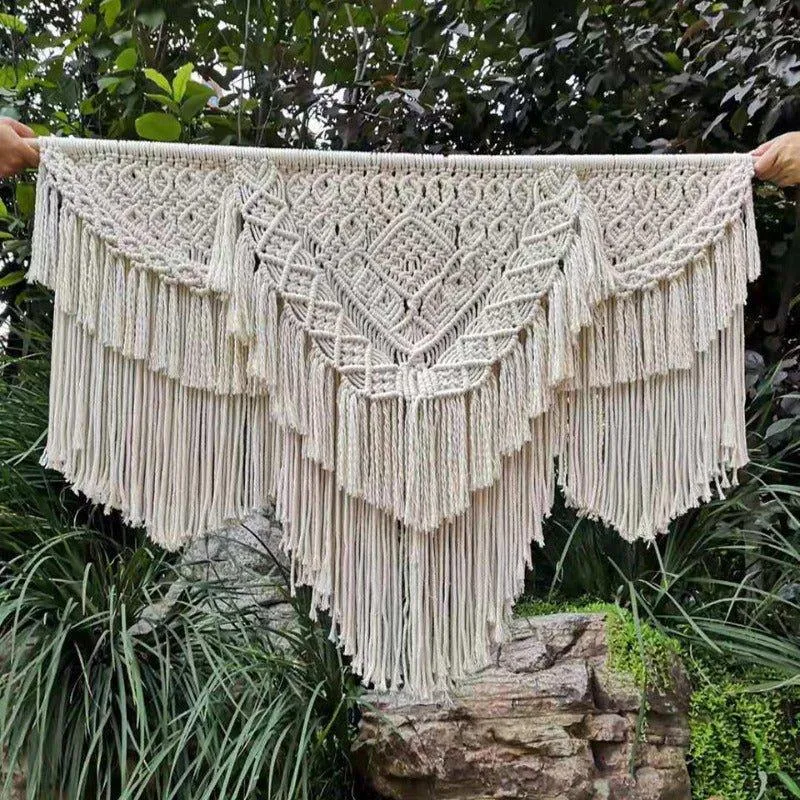 Handwoven Sizable Macrame Wall Hanging Tapestry