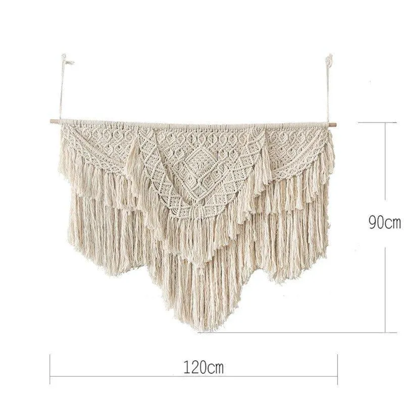 Handwoven Sizable Macrame Wall Hanging Tapestry
