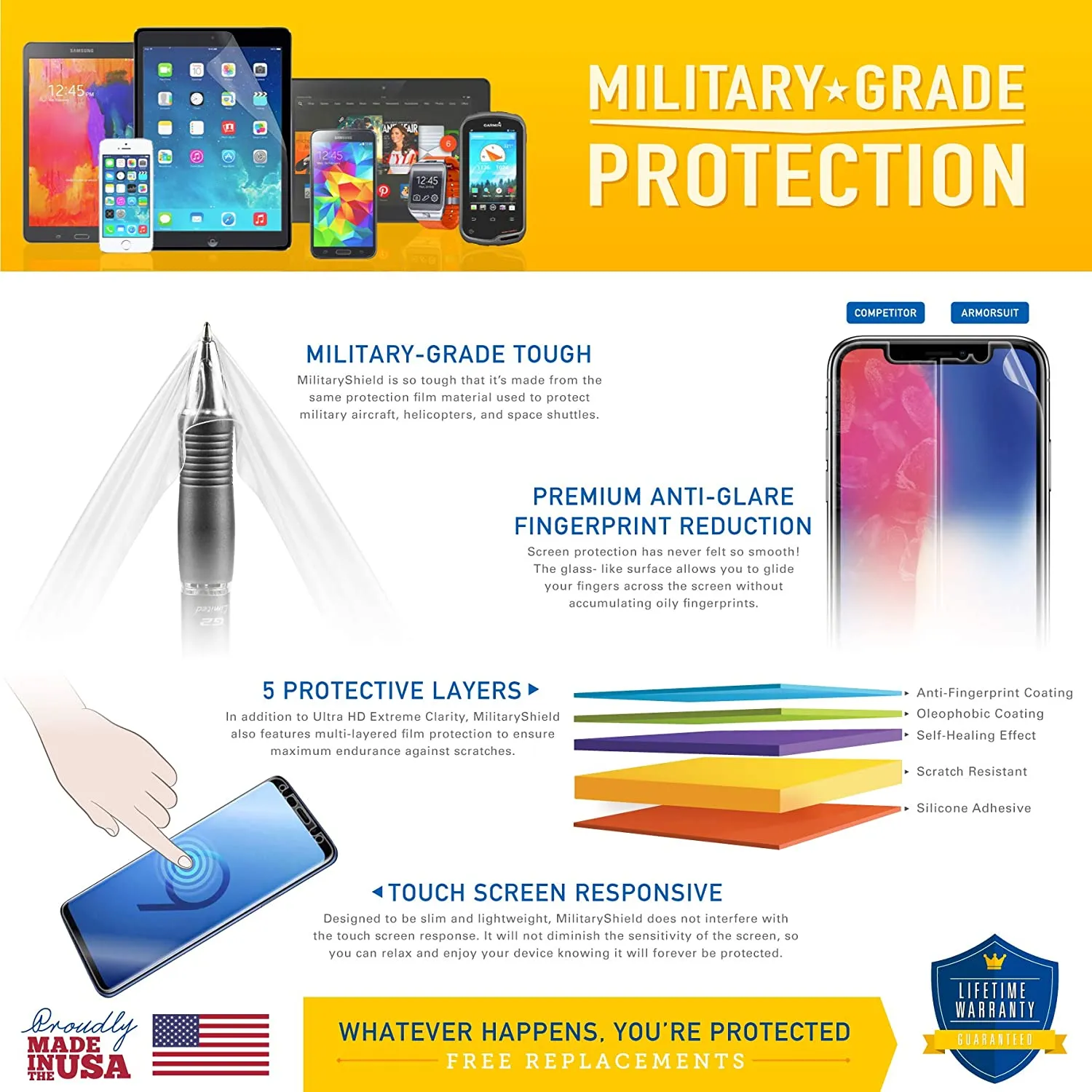Huawei Mate 10 Pro Screen Protector   Black Carbon Fiber Skin