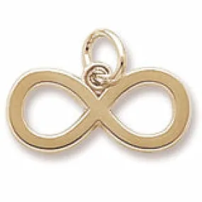 Infinity Charm In Yellow Gold