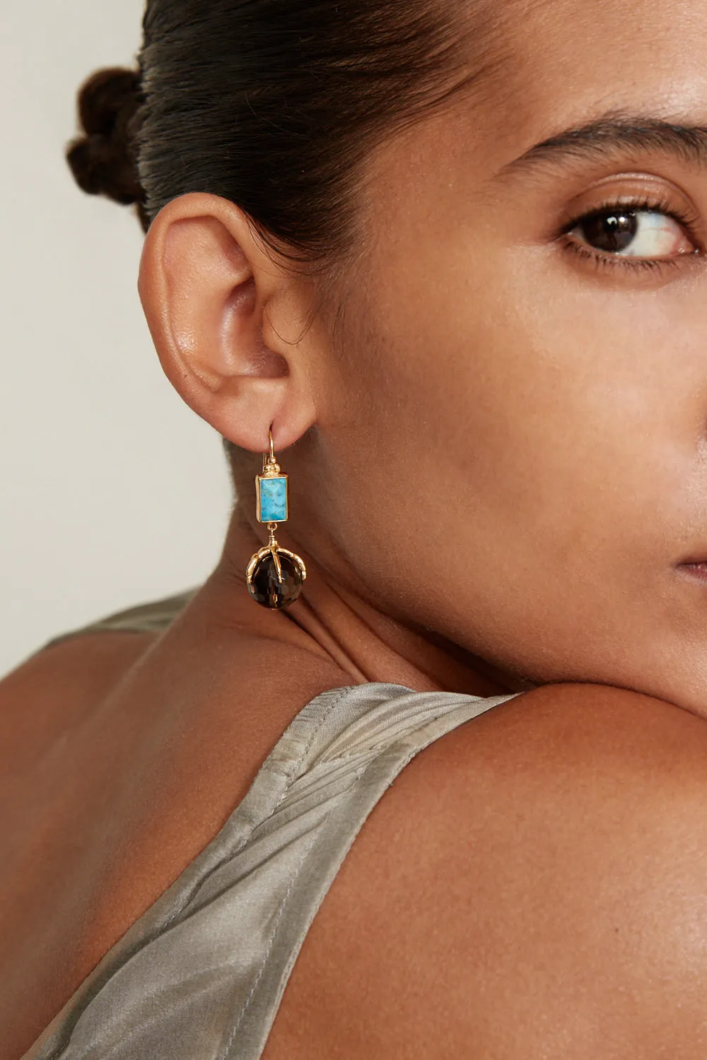 Lark Drop Earrings Turquoise Mix