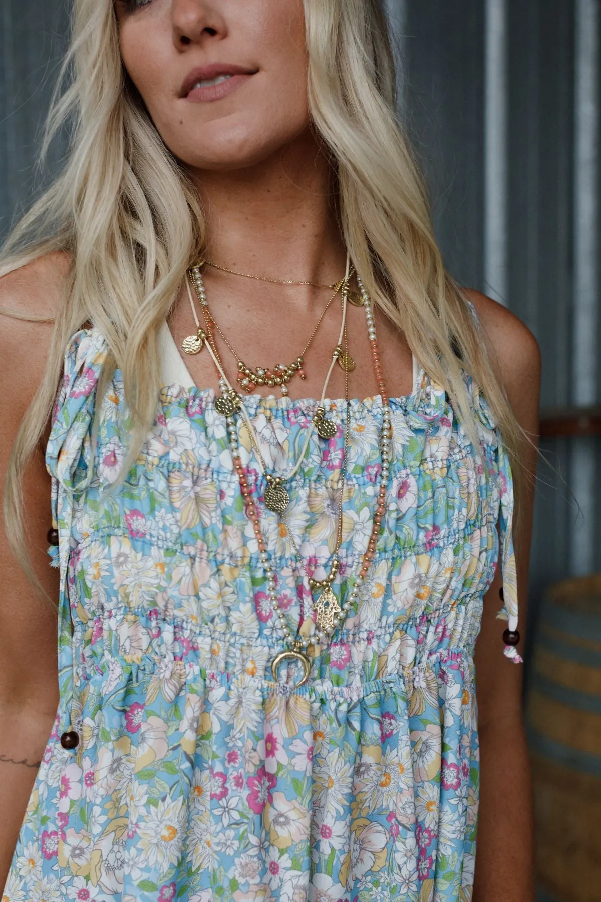 Lesleigh Necklace - Coral Multi
