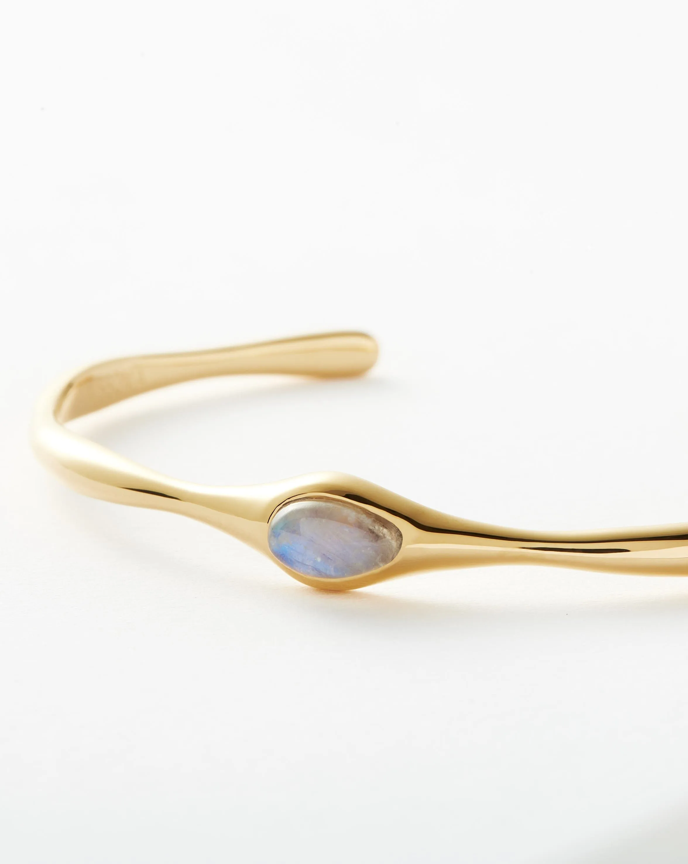 Magma Gemstone Cuff Bracelet | 18k Recycled Gold Plated on Recycled Sterling Silver