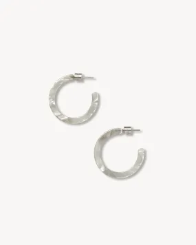 Mini Hoops in Grey Shell