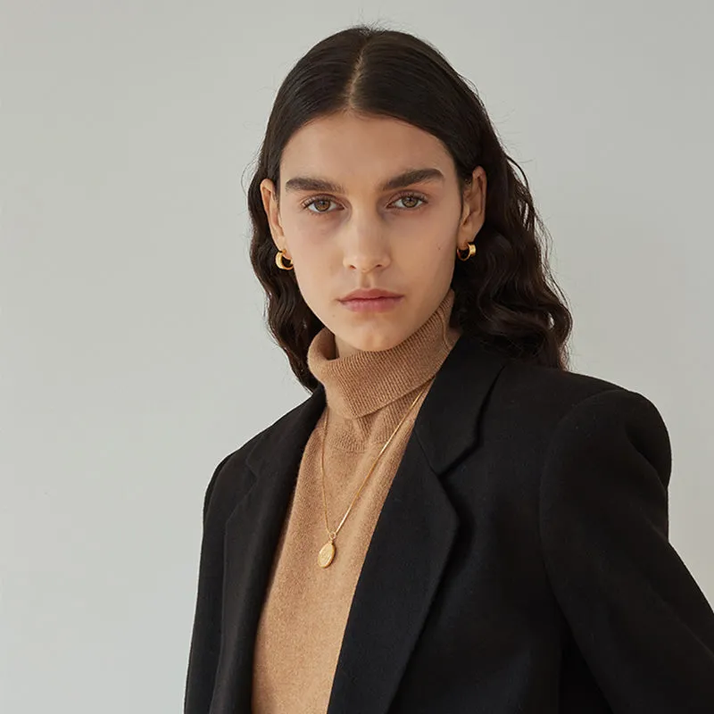 Minimalist Wide Hoop Earrings