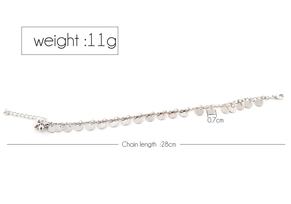 New bohemian bell handwoven bracelet anklet Woman