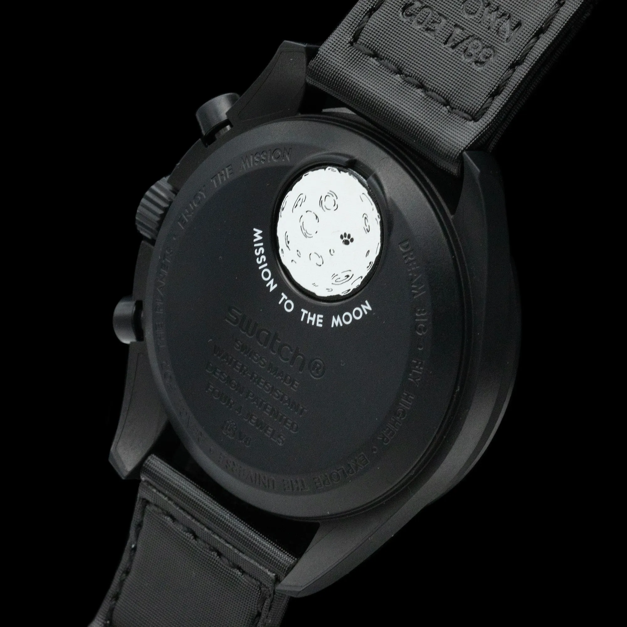Omega x Swatch Mission to MoonPhase 'New Moon Snoopy'