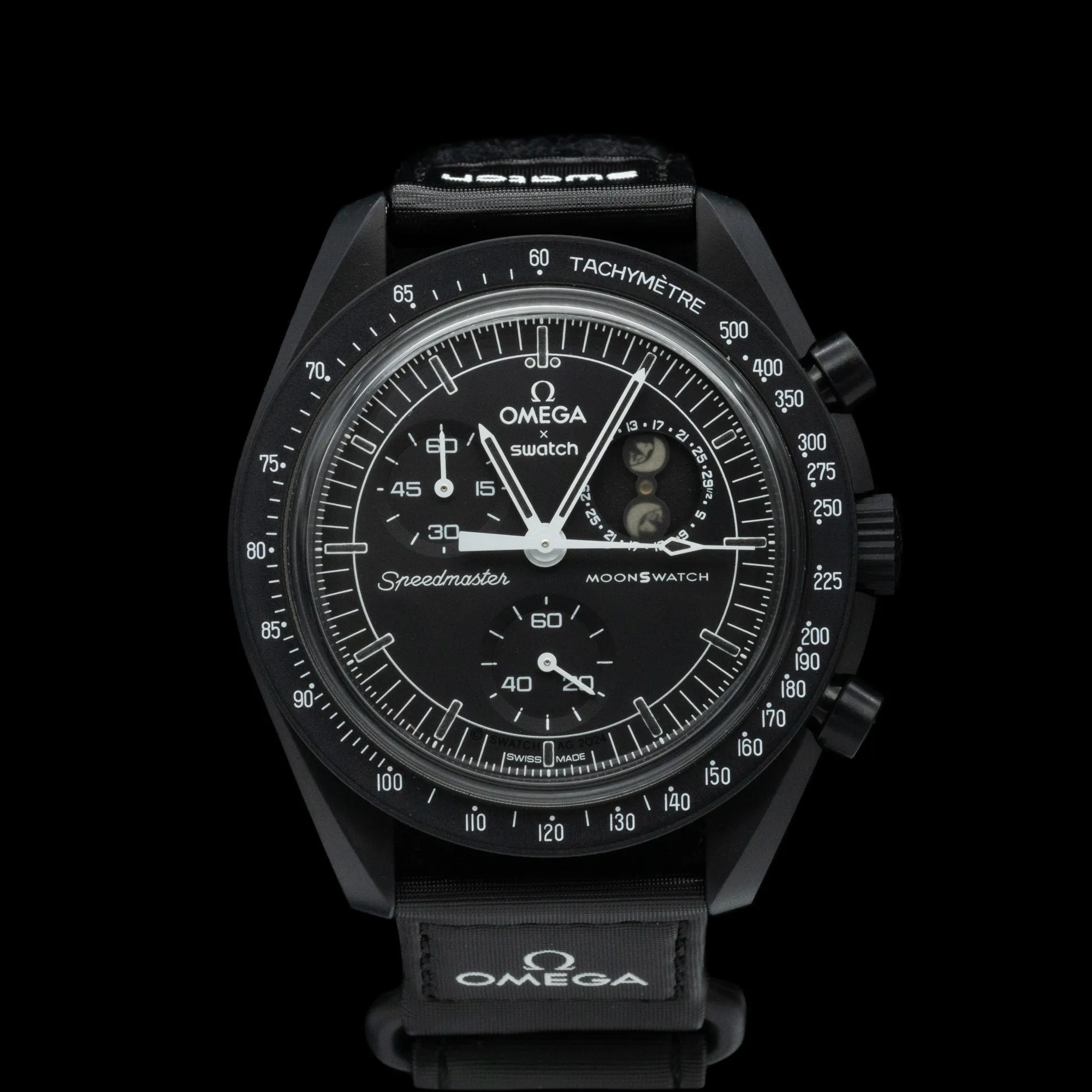 Omega x Swatch Mission to MoonPhase 'New Moon Snoopy'