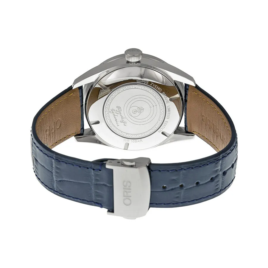 Oris Artix Moonphase Blue Dial Blue Leather Men's Watch 761-7691-4085LS