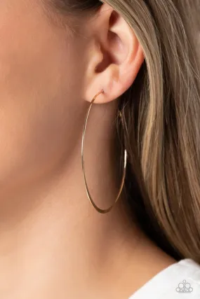 Paparazzi Earring ~ Metal Drama - Gold