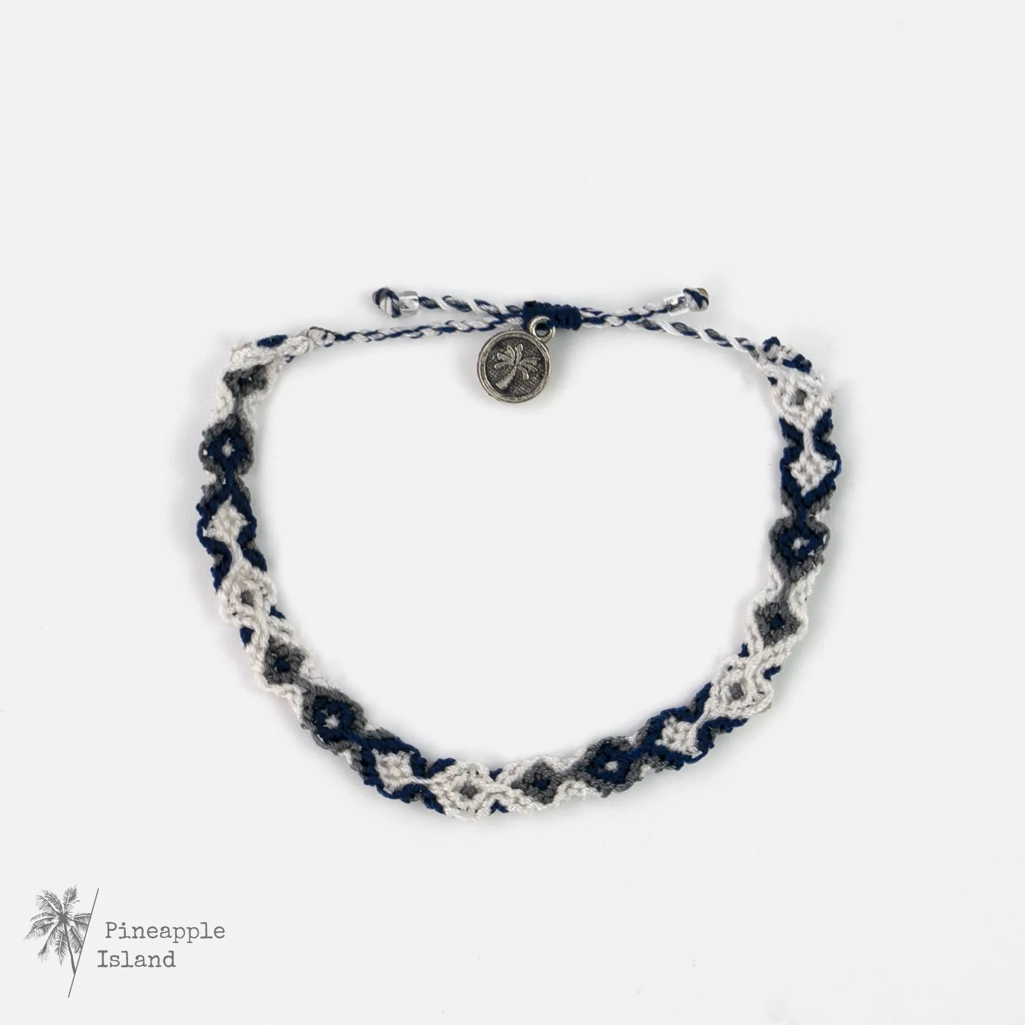 Pineapple Island - Leme Surf Bracelet, Braided Bracelet, by Pineapple Island : Aqua and Pink