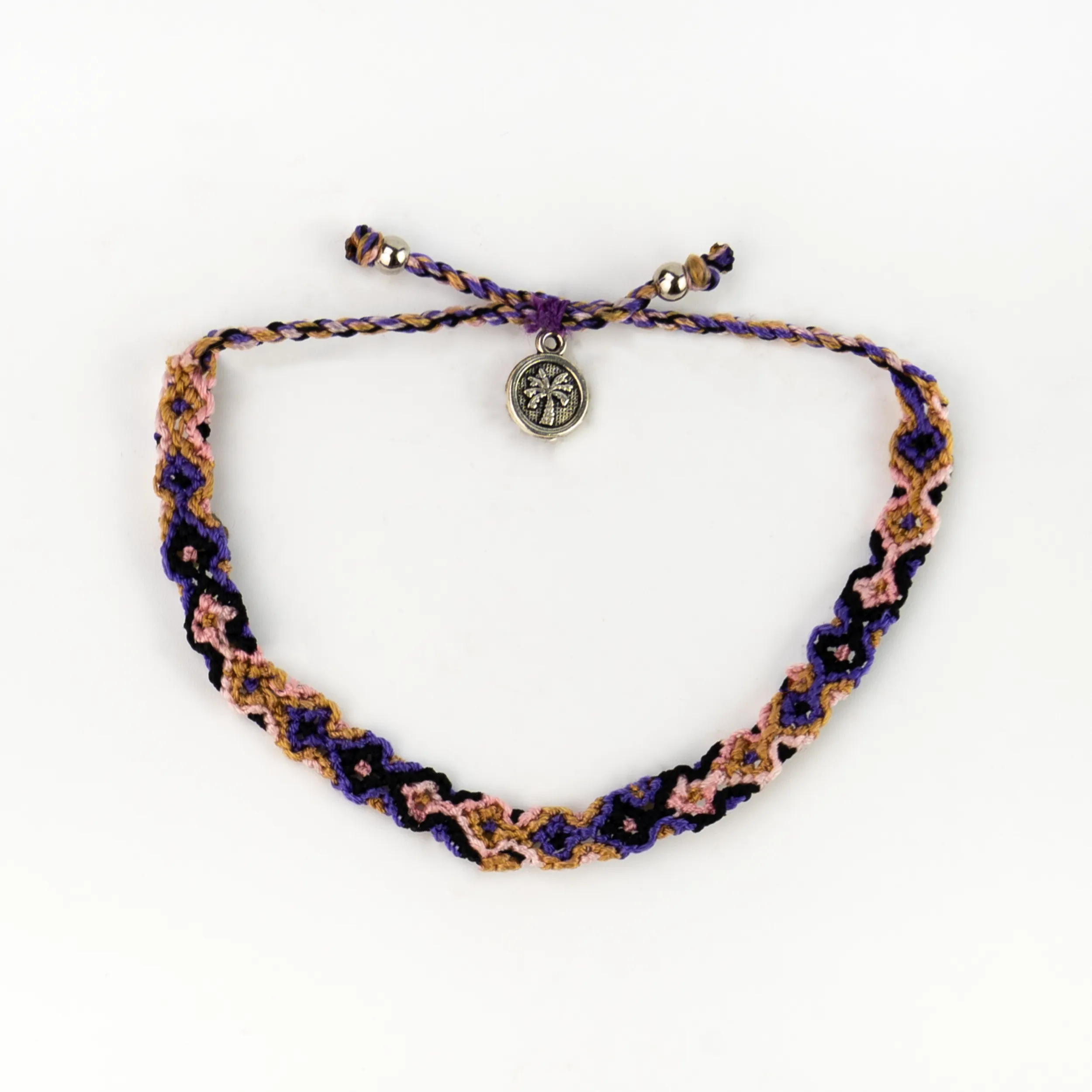 Pineapple Island - Leme Surf Bracelet, Braided Bracelet, by Pineapple Island : Aqua and Pink
