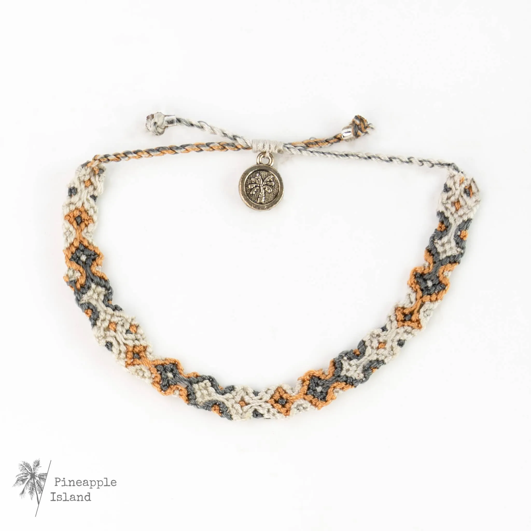 Pineapple Island - Leme Surf Bracelet, Braided Bracelet, by Pineapple Island : Aqua and Pink
