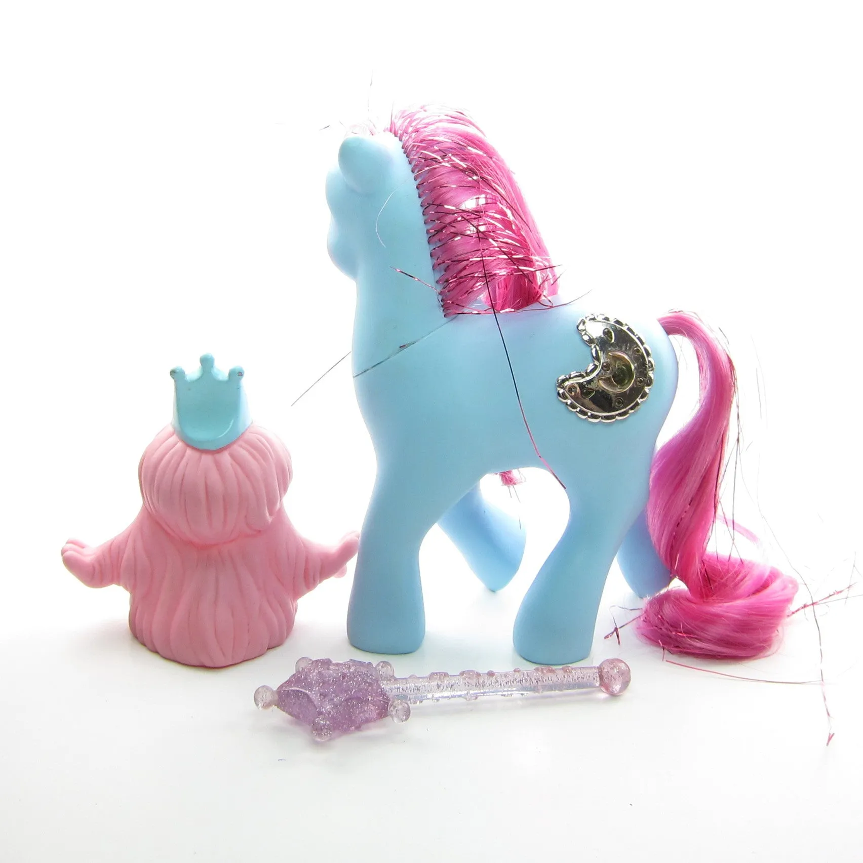 Princess Royal Blue Sapphire Vintage G1 My Little Pony with Accessories