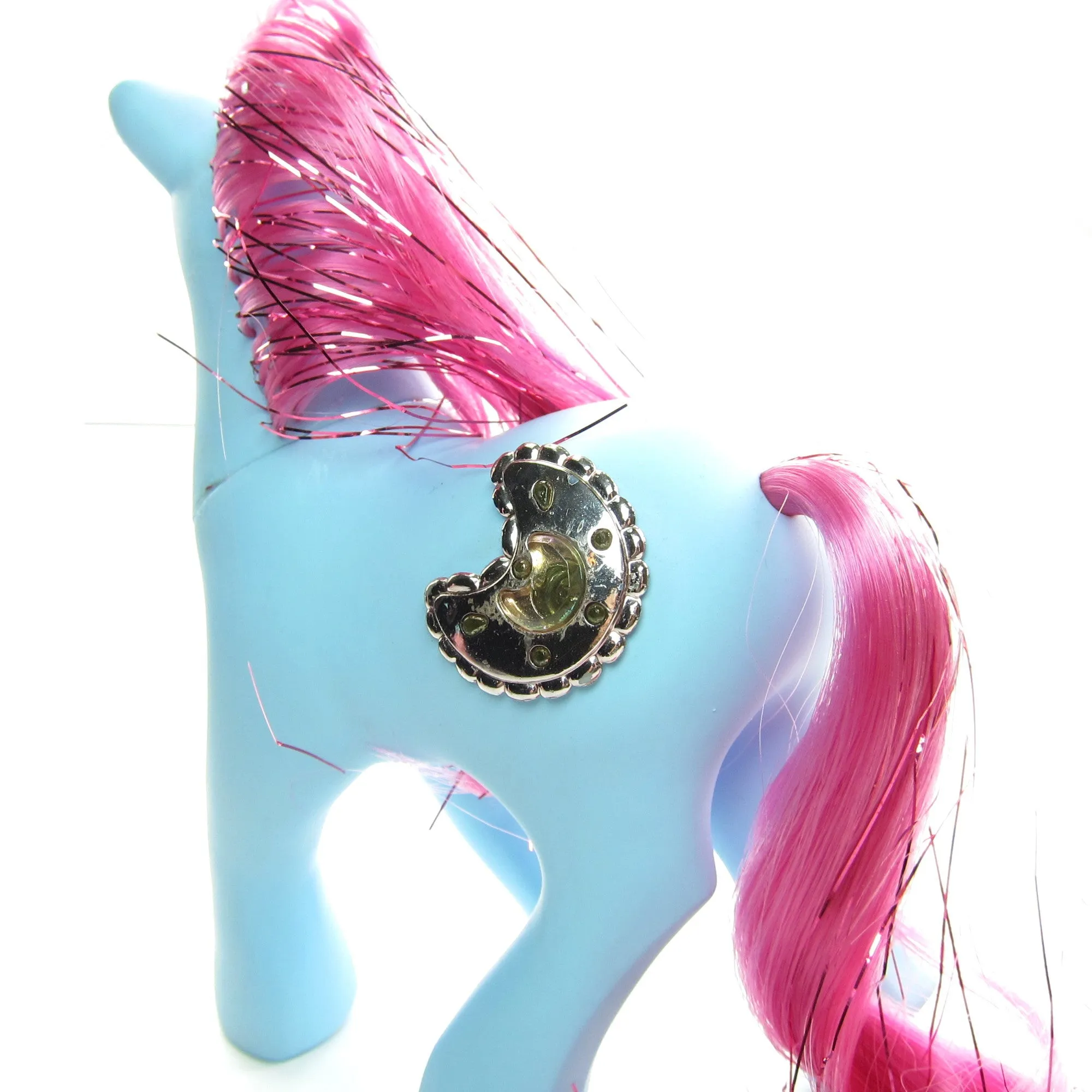 Princess Royal Blue Sapphire Vintage G1 My Little Pony with Accessories