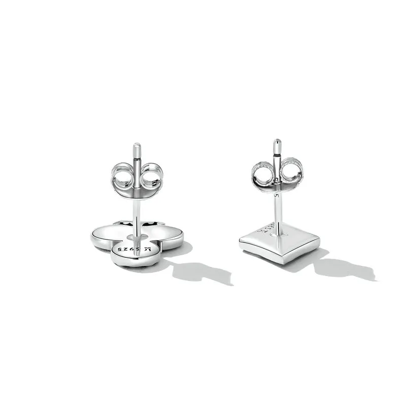 Punk Asymmetric Poker Card Symbols Stud Earrings