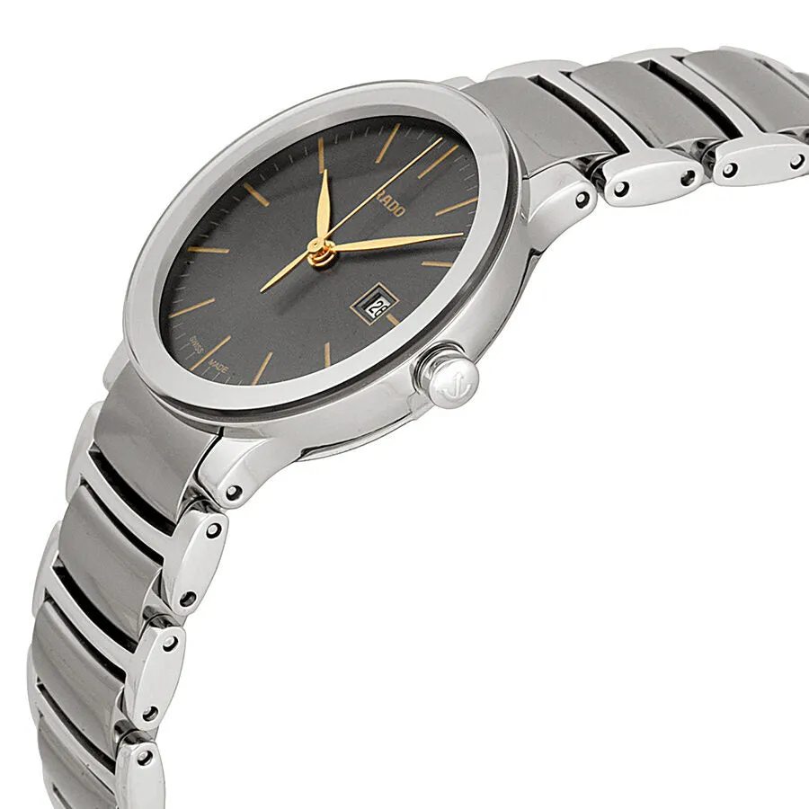 Rado Centrix Grey Dial Stainless Steel and Ceramic Ladies Watch R30928132