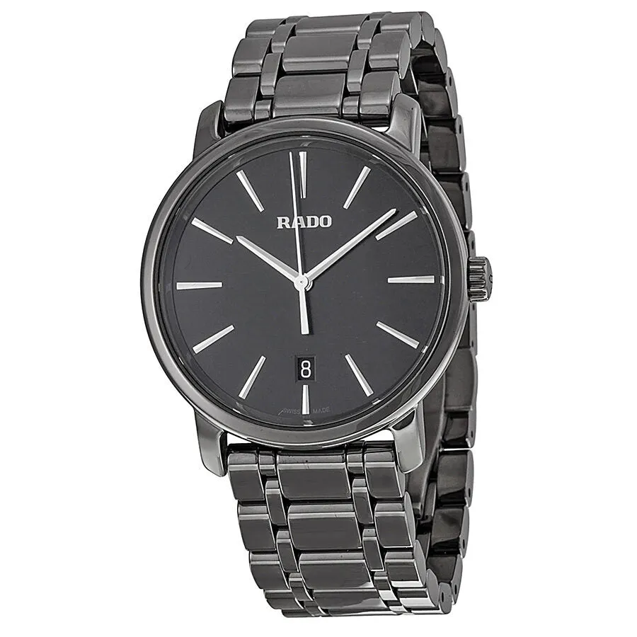 Rado DiaMaster Black Dial Plasma Ceramic Men's Watch R14072177