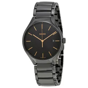 Rado True Black Dial Ceramic Men's Watch R27238162