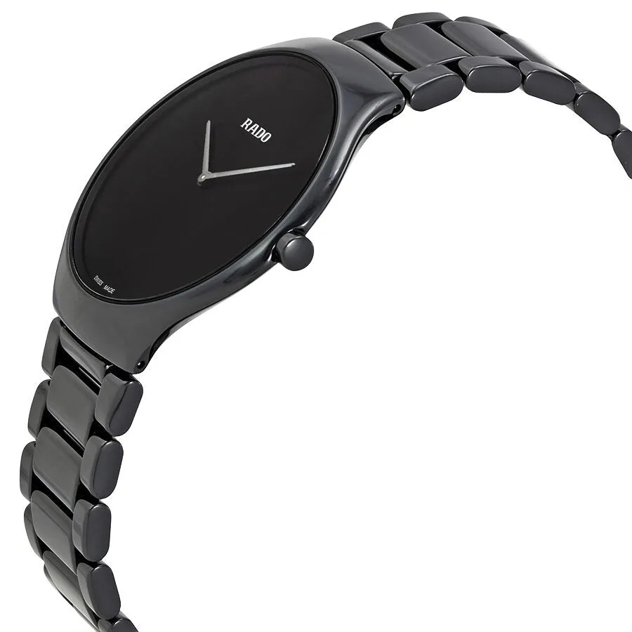 Rado True Thinline Black Ceramic Men's Watch R27741182