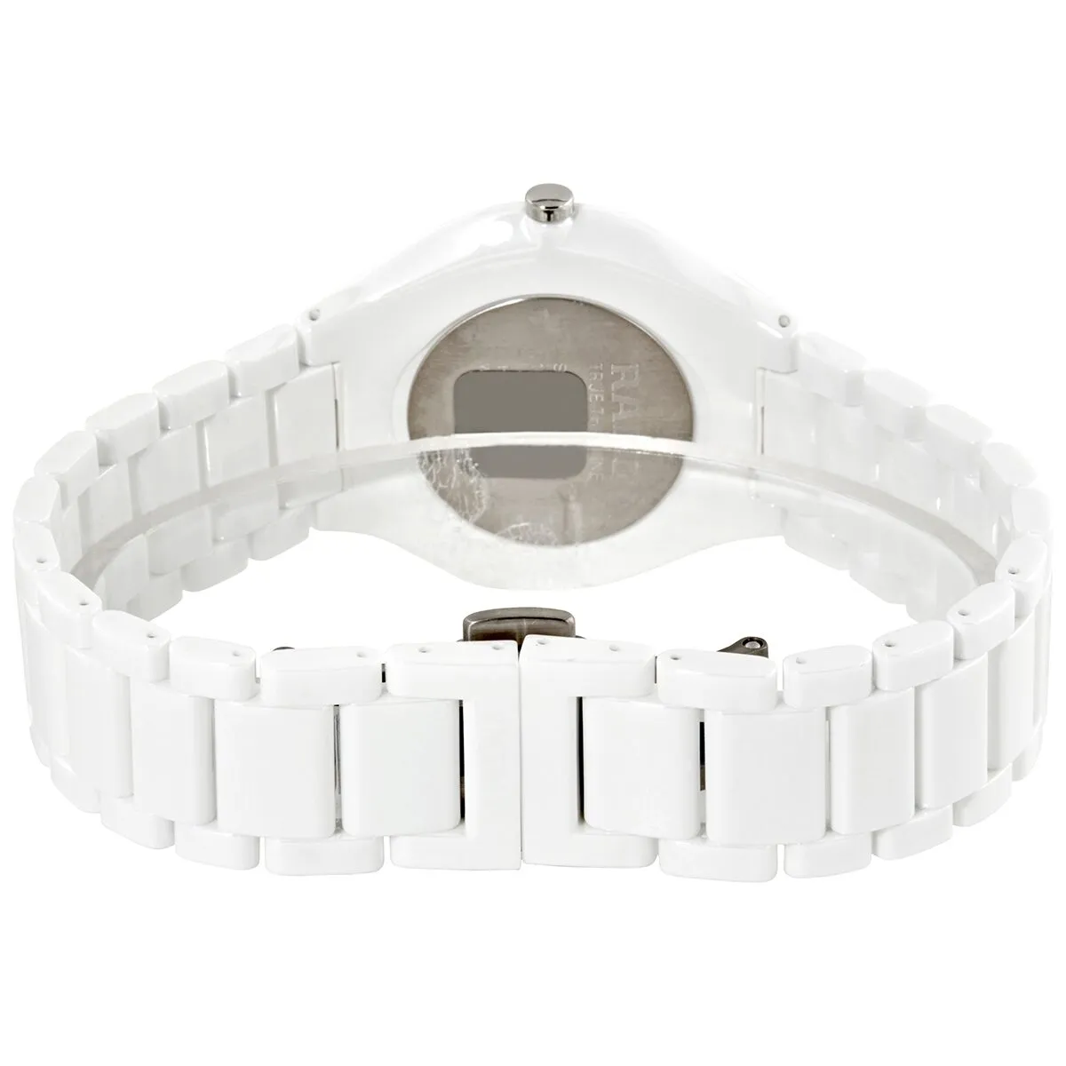 Rado True Thinline Mother of Pearl Dial White Ceramic Men's Watch R27957902