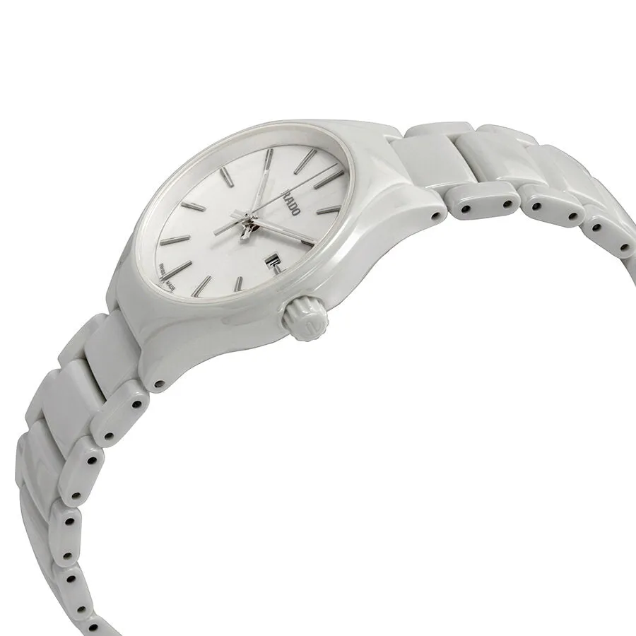 Rado True White Dial Ladies Ceramic Watch R27061012