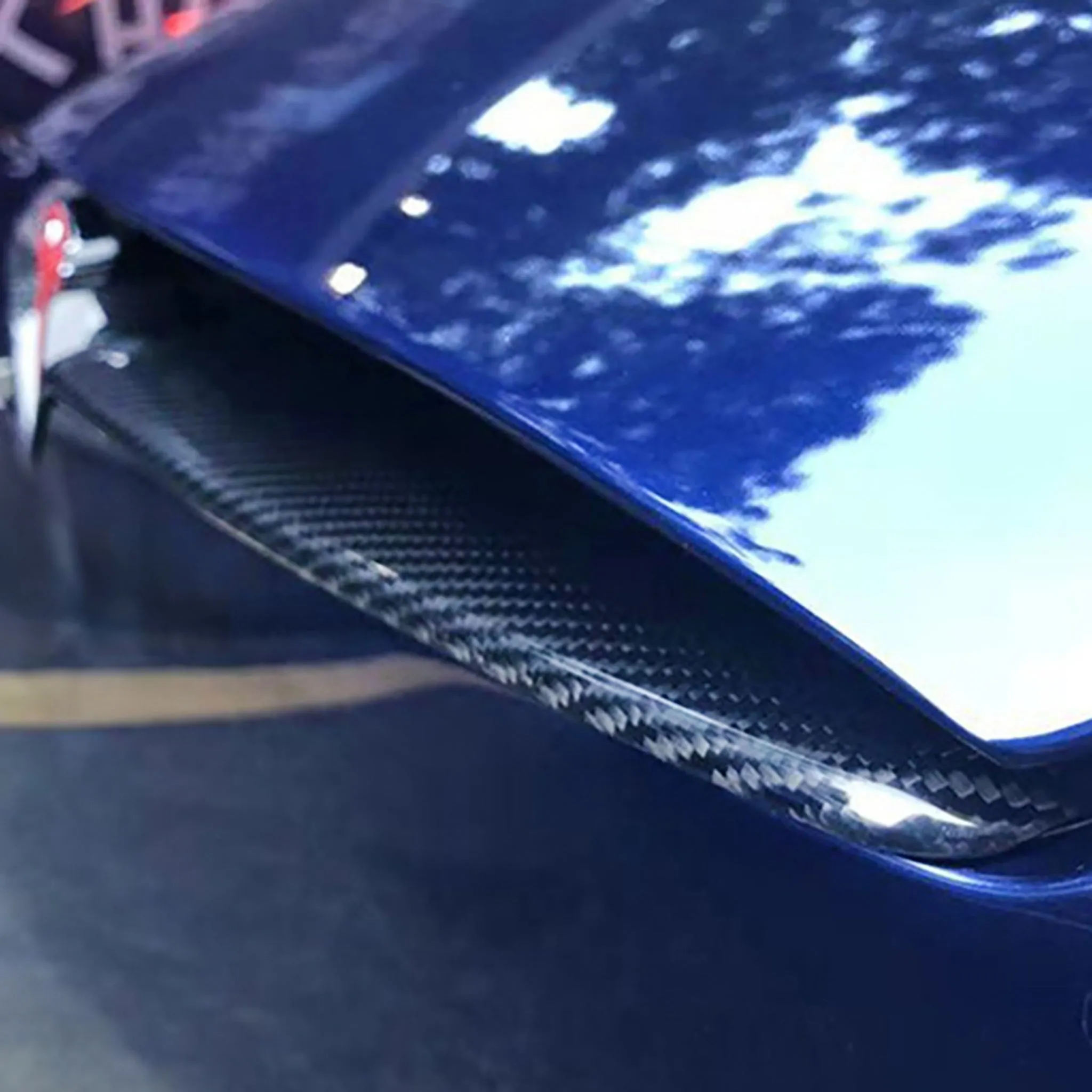 Real Carbon Fiber Front Bumper Inlay For Tesla Model X 2017-2025 