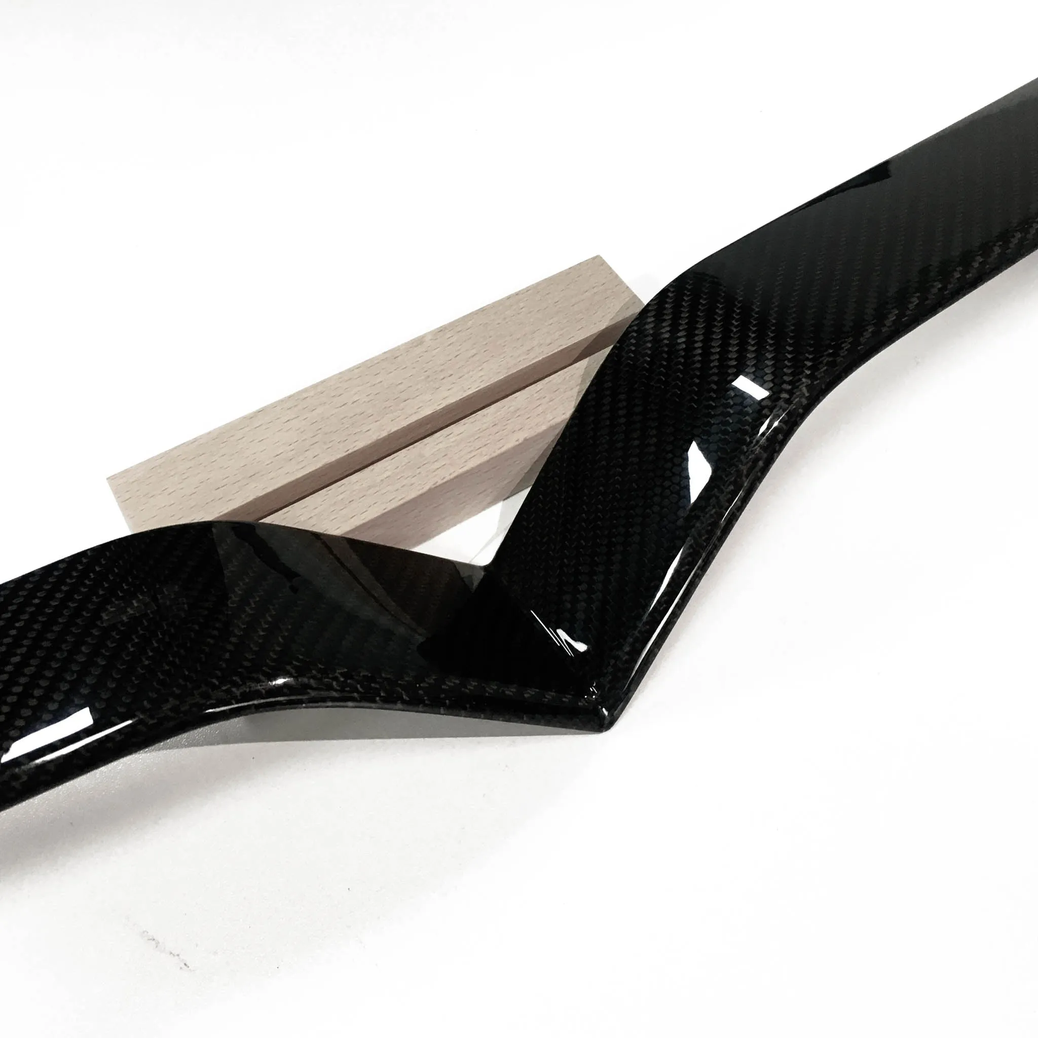 Real Carbon Fiber Front Bumper Inlay For Tesla Model X 2017-2025 