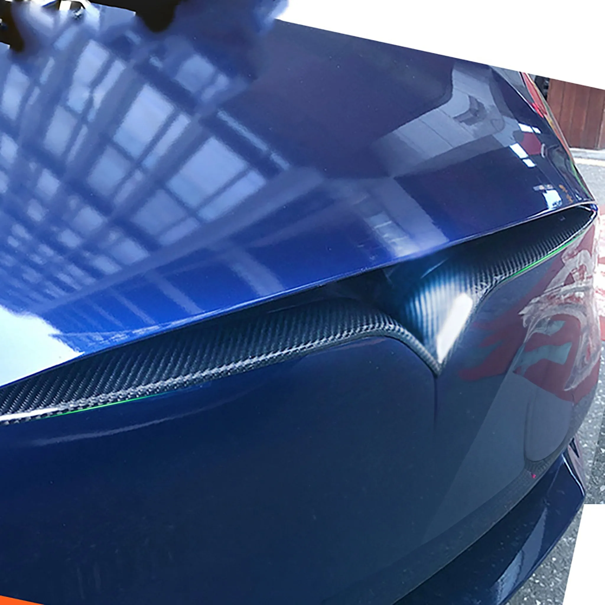 Real Carbon Fiber Front Bumper Inlay For Tesla Model X 2017-2025 