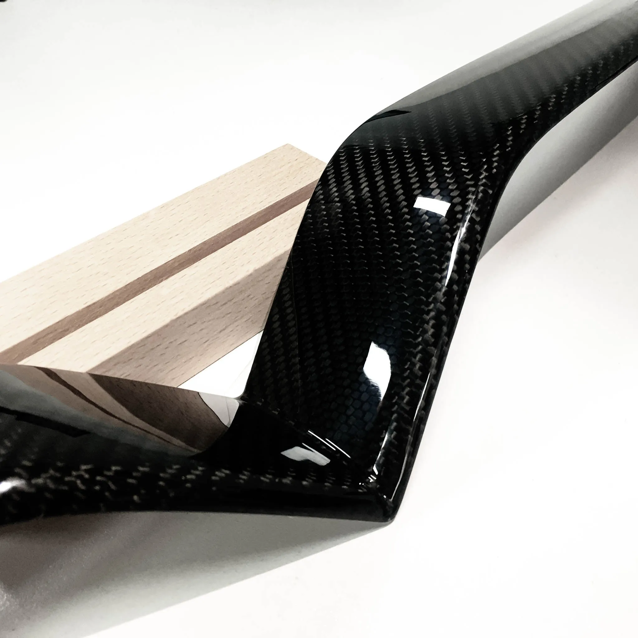 Real Carbon Fiber Front Bumper Inlay For Tesla Model X 2017-2025 