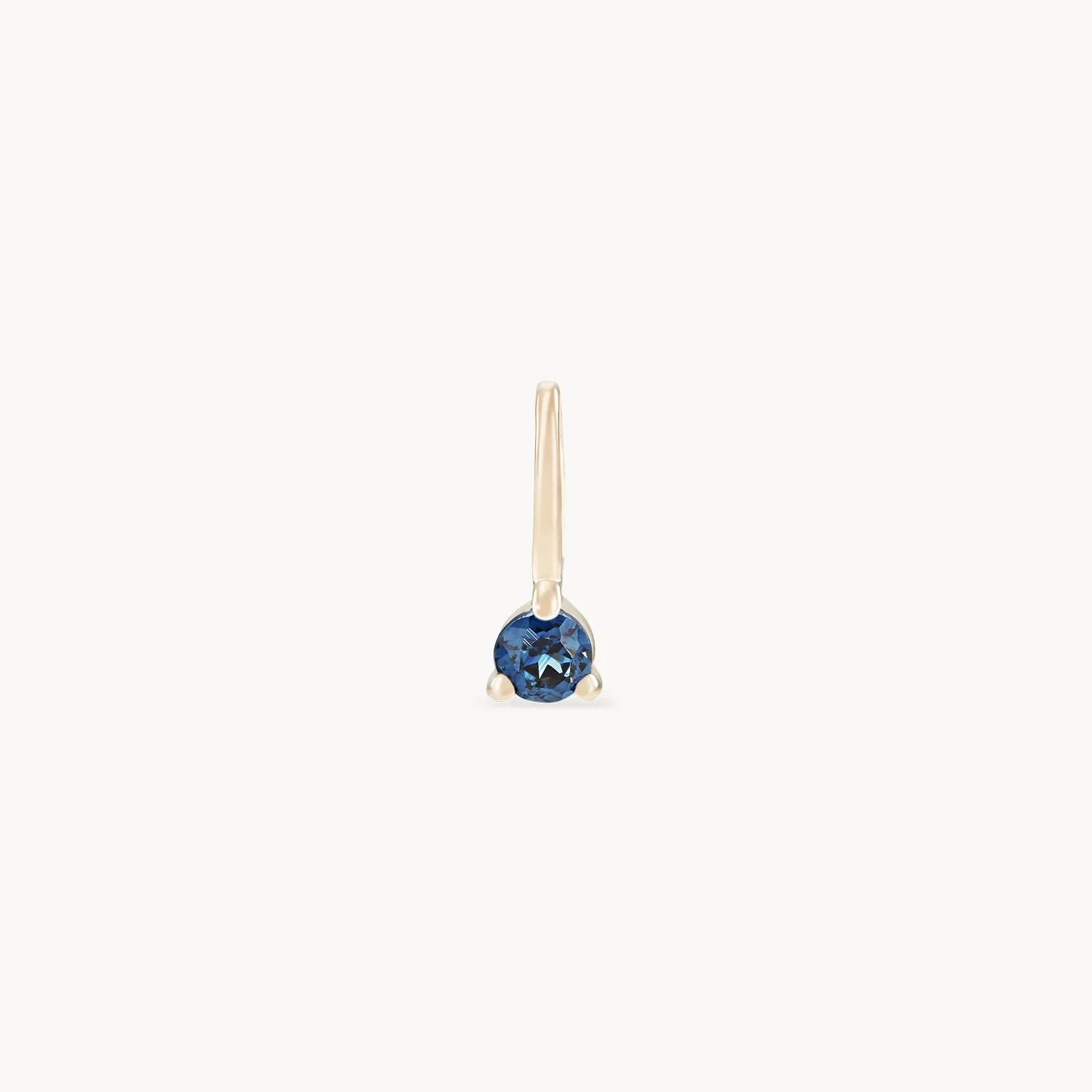 serendipity september birthstone charm - 10k yellow gold charm, sapphire