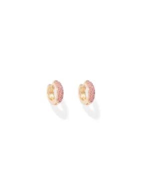 Skye Small Stone Hoop Earrings