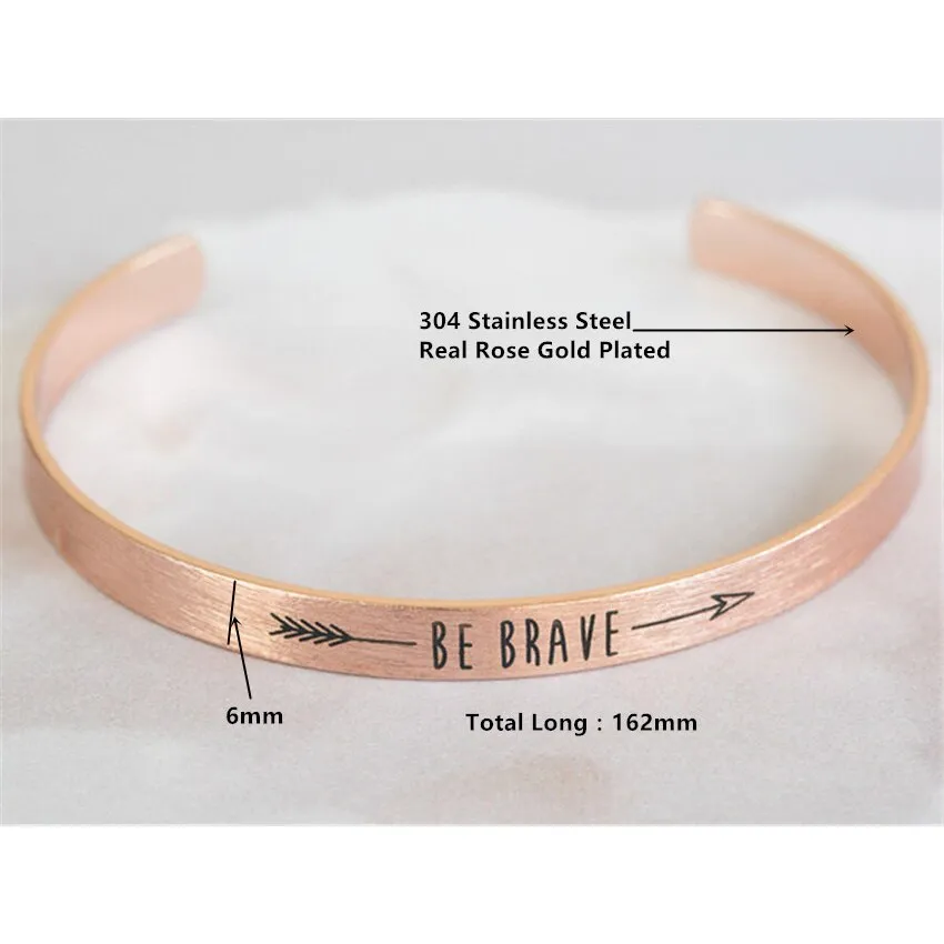 Stainless Steel Inspirational Be Brave
