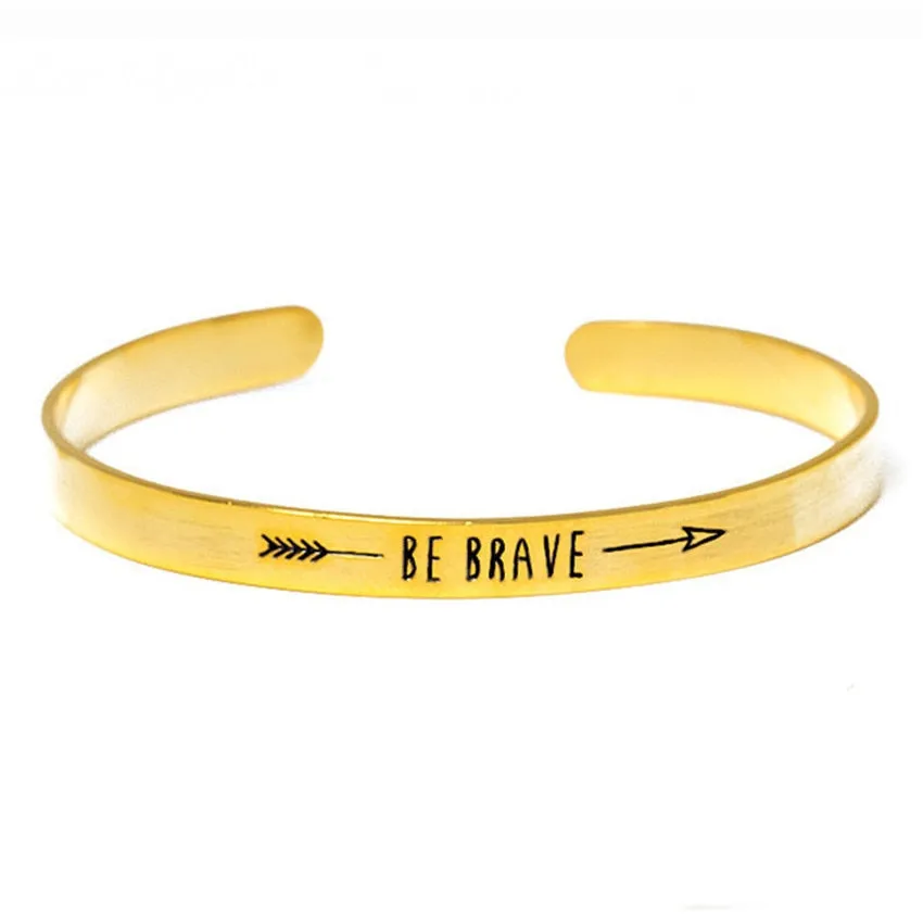 Stainless Steel Inspirational Be Brave
