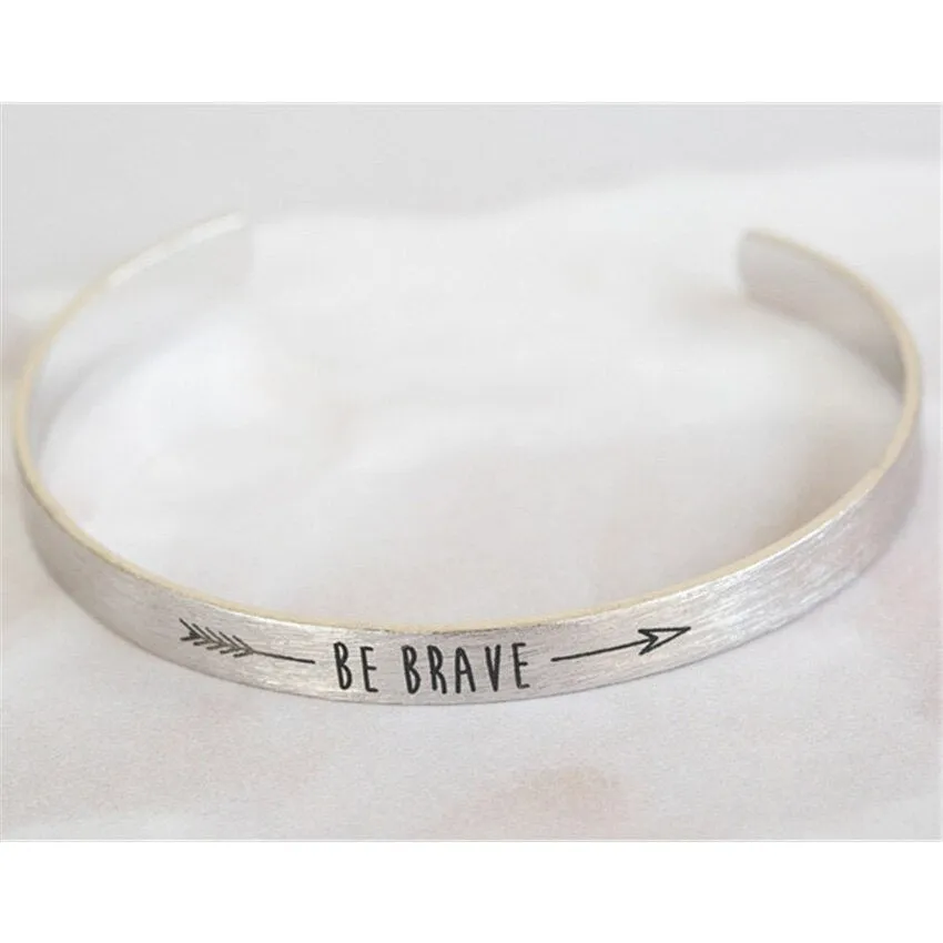 Stainless Steel Inspirational Be Brave