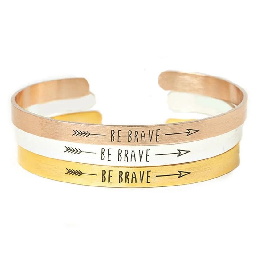 Stainless Steel Inspirational Be Brave