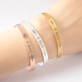 Stainless Steel Inspirational Be Brave